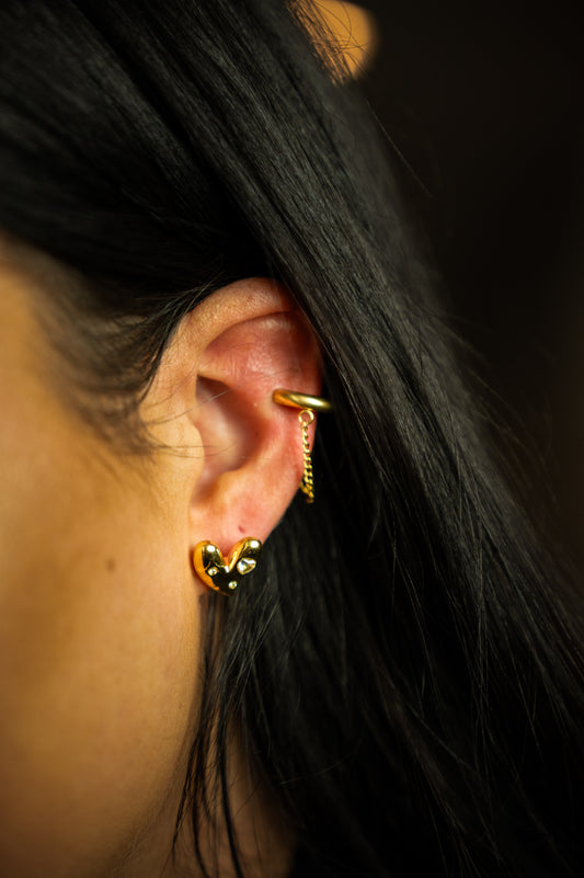 Diamond love oorbellen