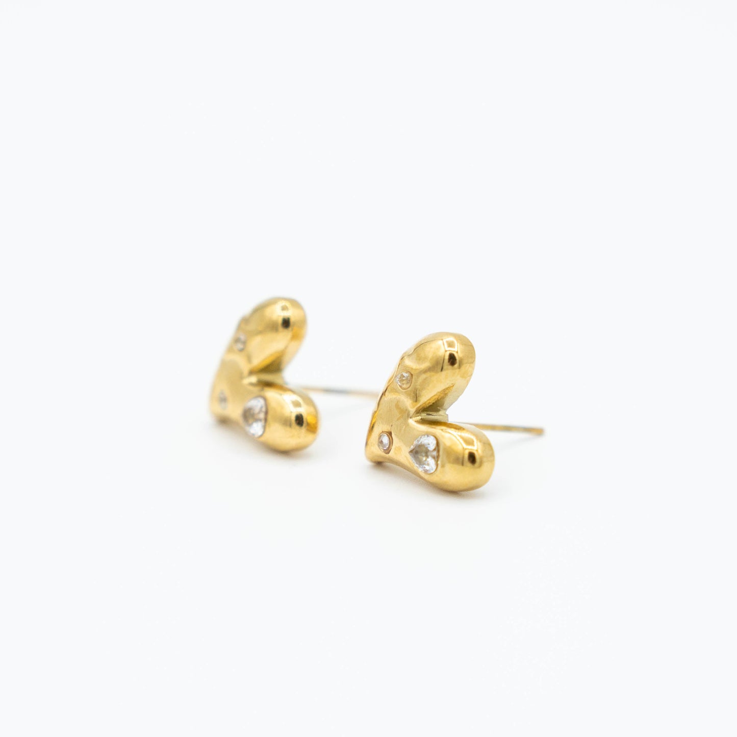 Diamond love oorbellen