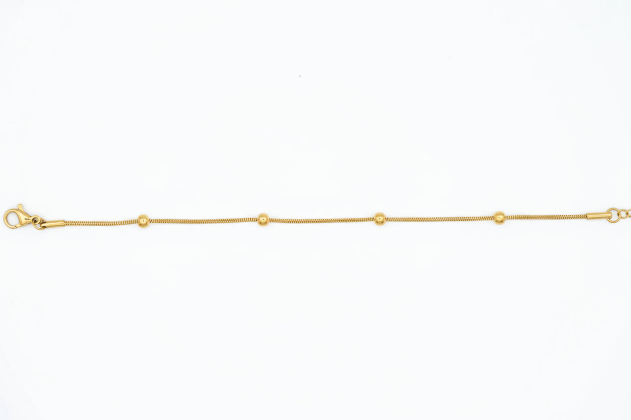 Minimalistische armband met bolletjes