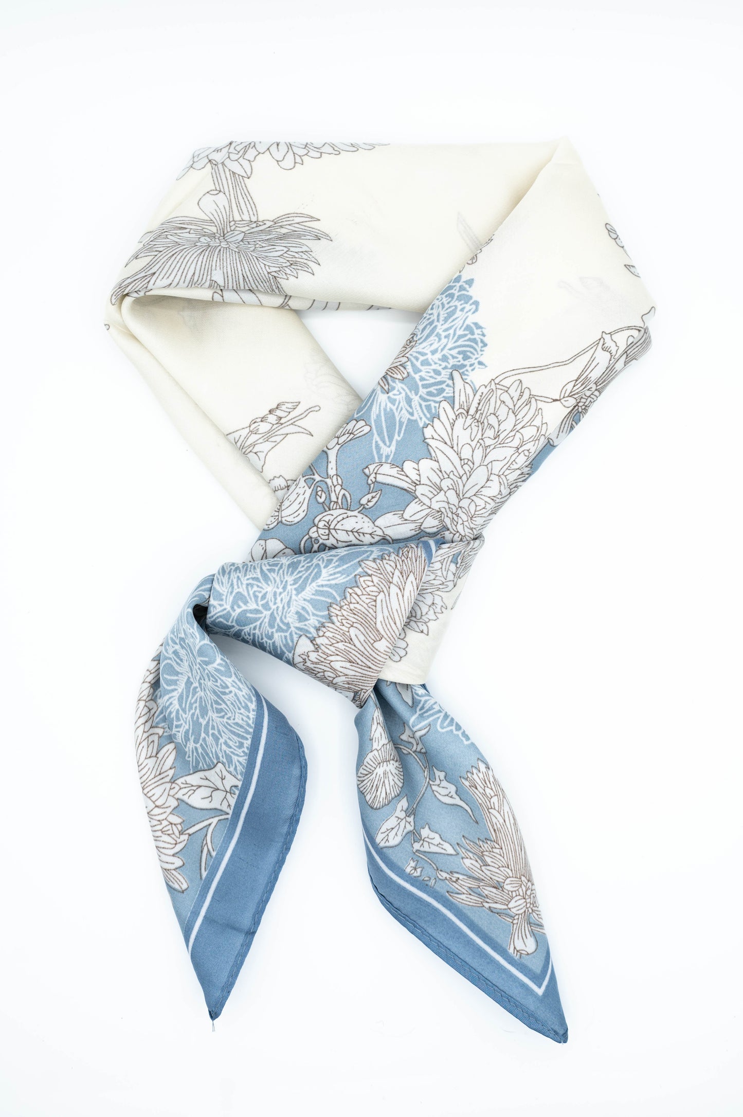 Blue dreams satijn sjaaltje