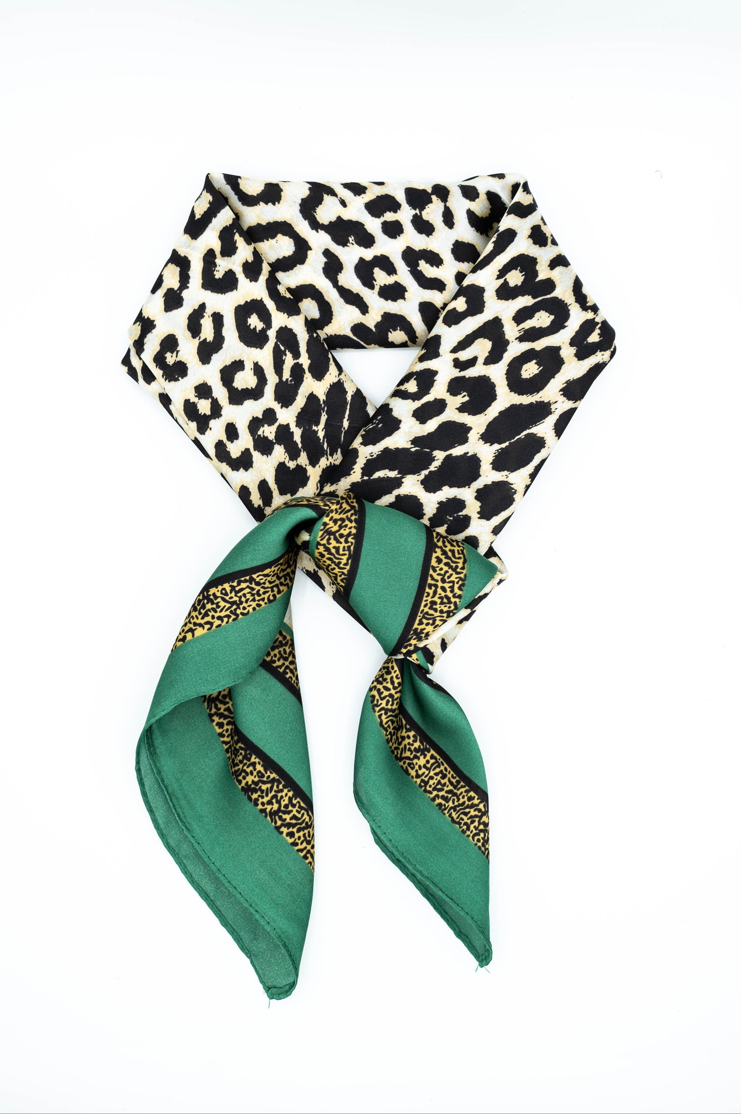 Green panther satijn sjaaltje