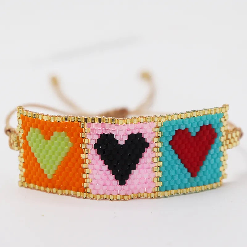 Big bohemian love kralen armband