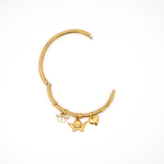 Angel charms bangle