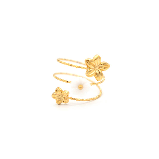 Triple flower ring