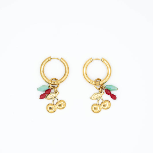 Cherry fun bedel oorbellen