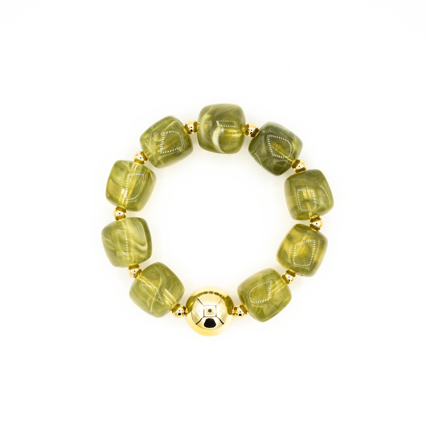 Groene kralen armband