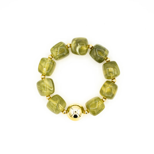 Groene kralen armband