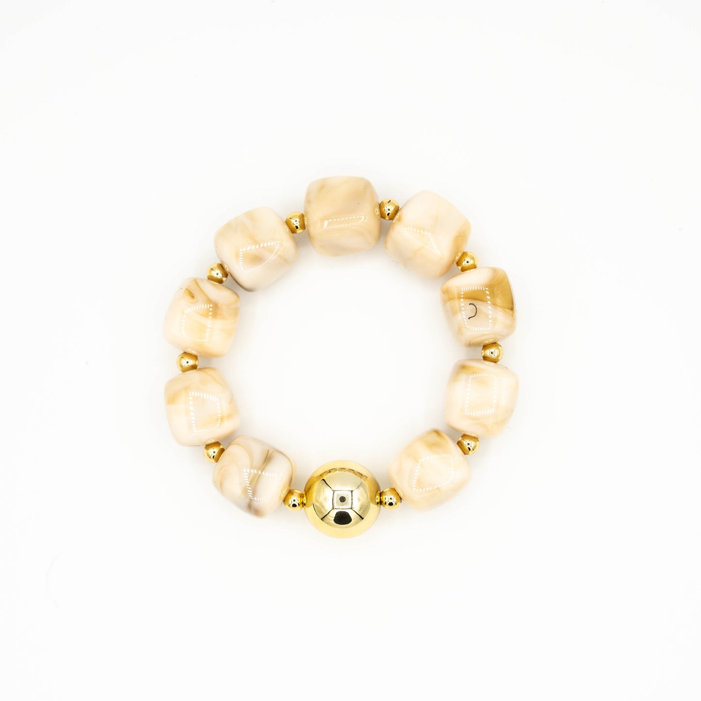 Beige kralen armband