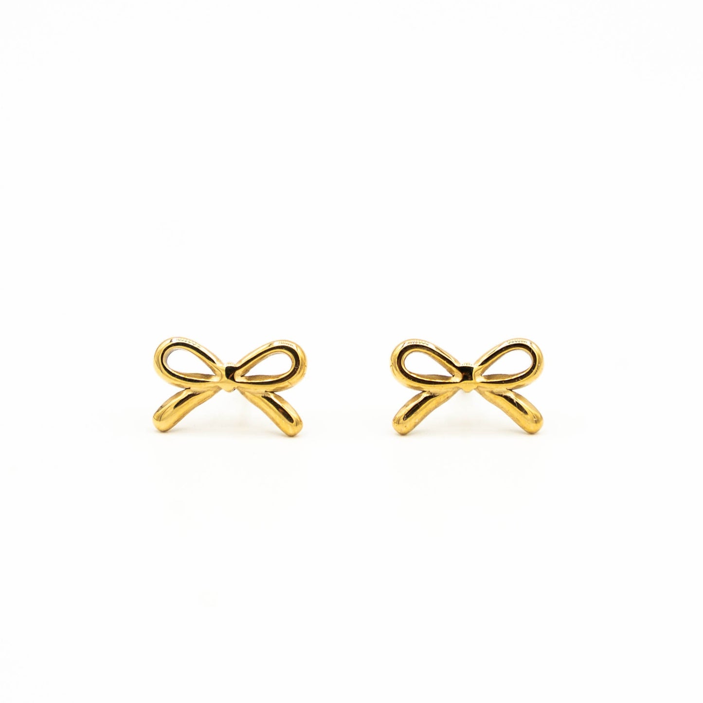 Tiny bow stud oorbellen