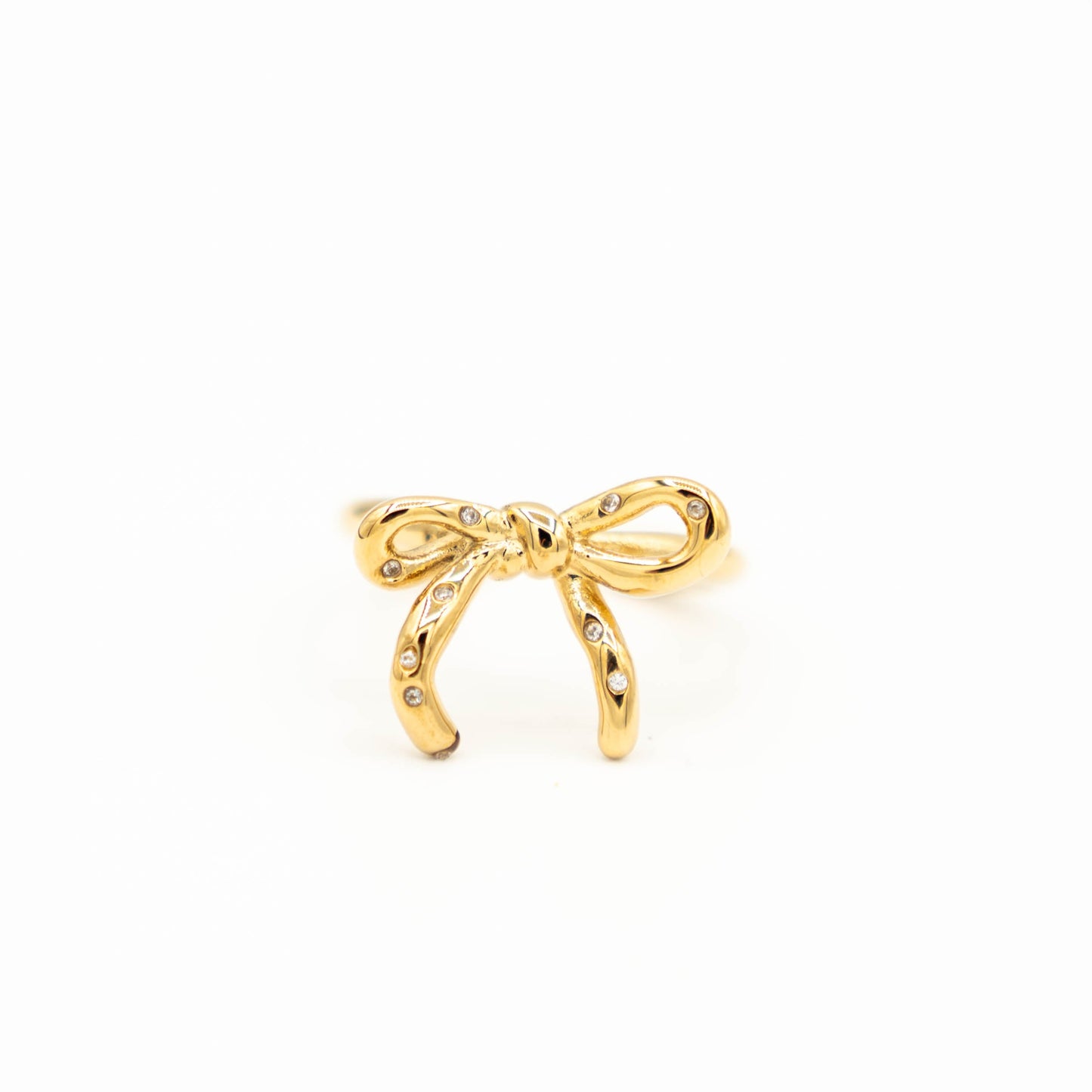 Diamond bow ring