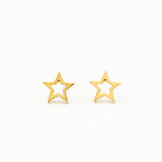 Ster stud oorbel