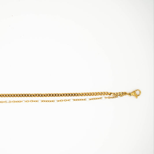 Minimalistische dubbele armband
