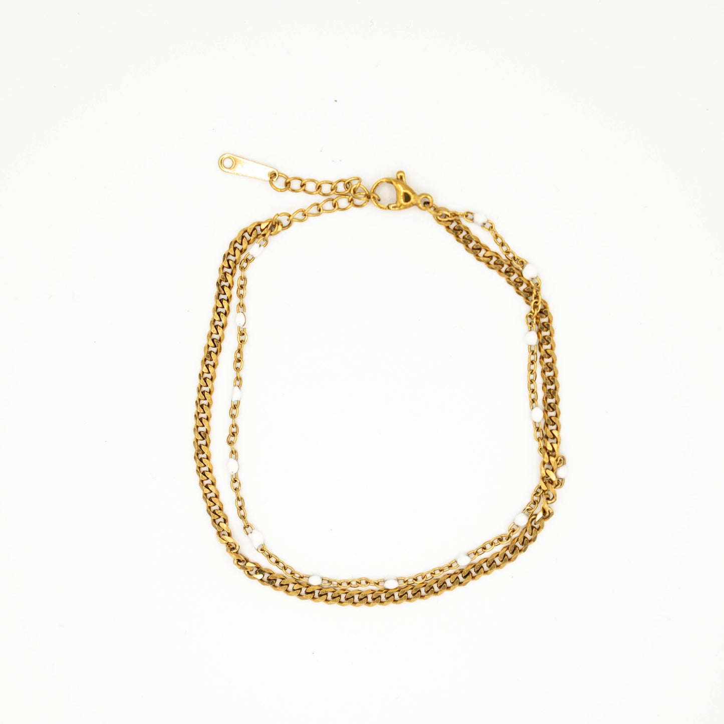 Minimalistische dubbele armband