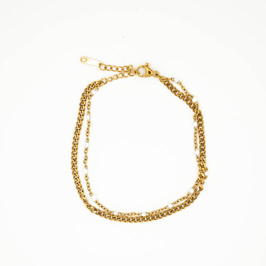 Minimalistische dubbele armband