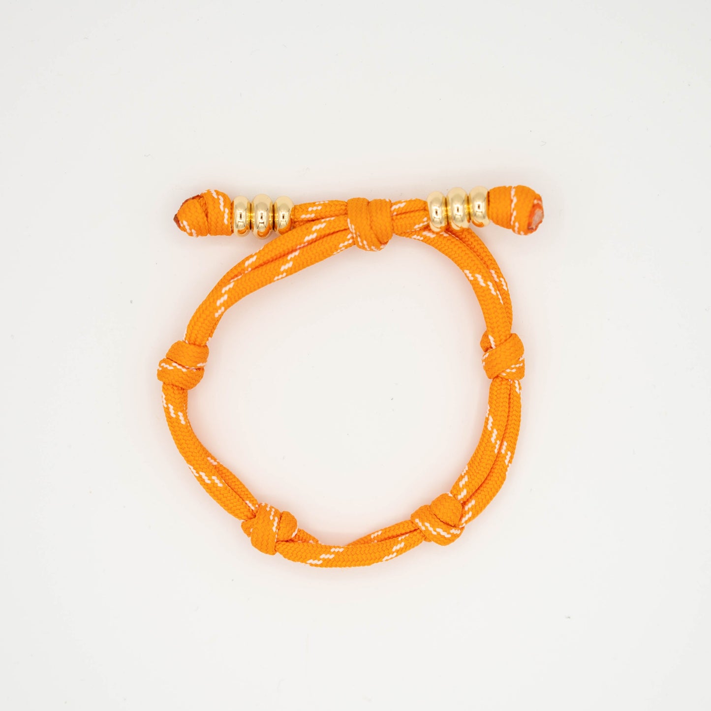 Oranje touw armband