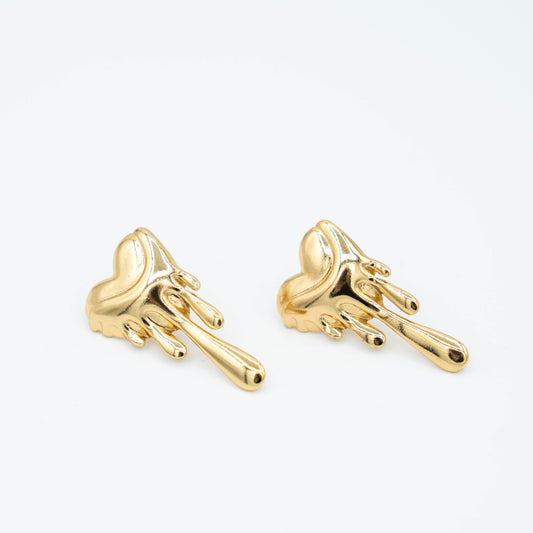 Heartdrops oorbellen