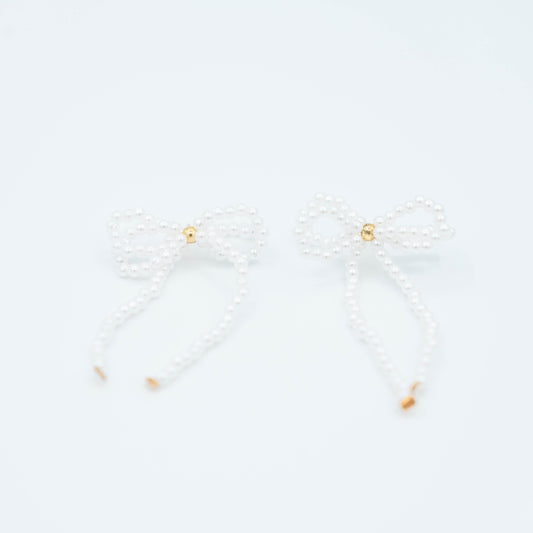 Twinkle bow oorbellen