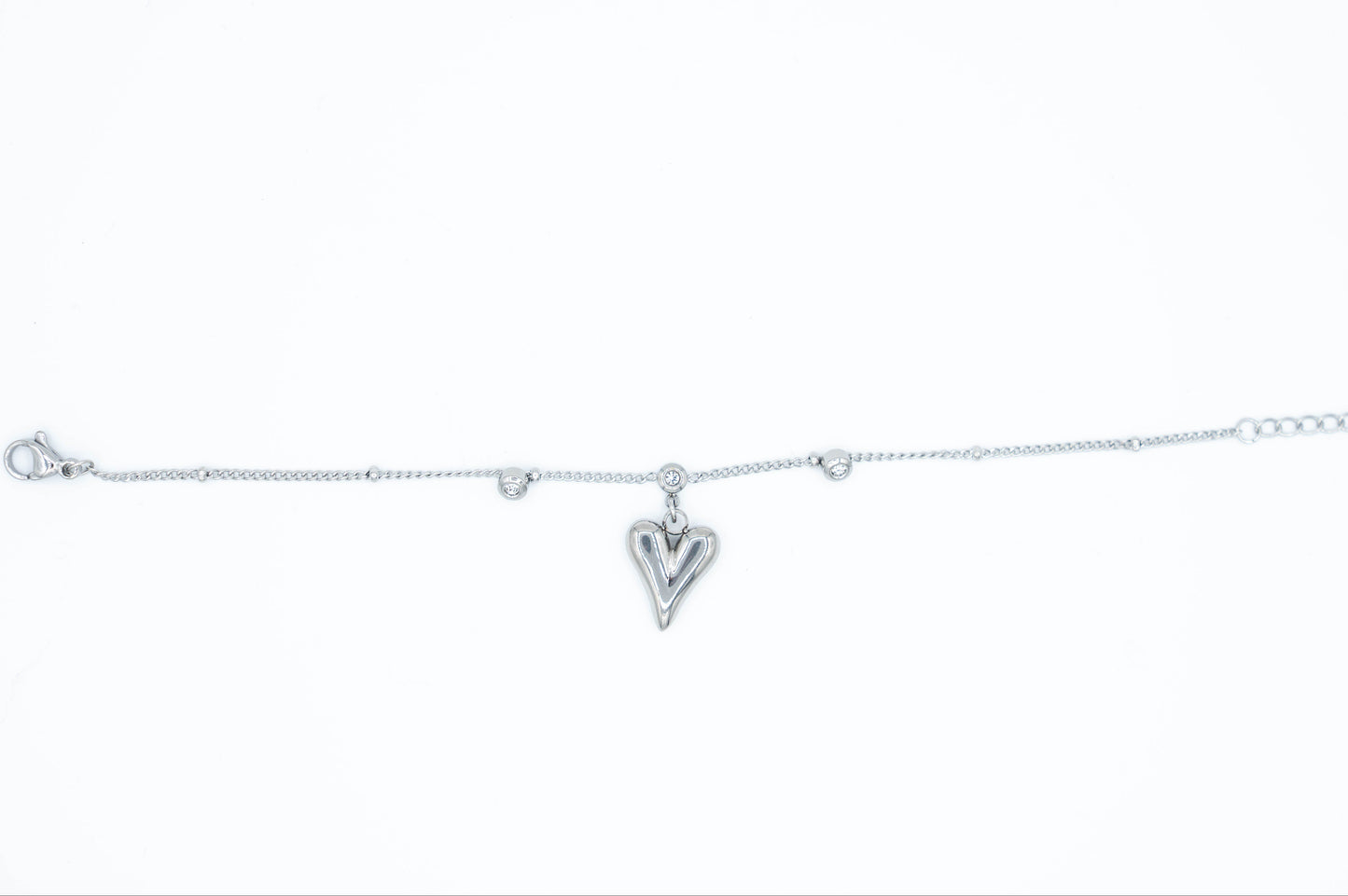 Pure heart bedelarmband met steentjes