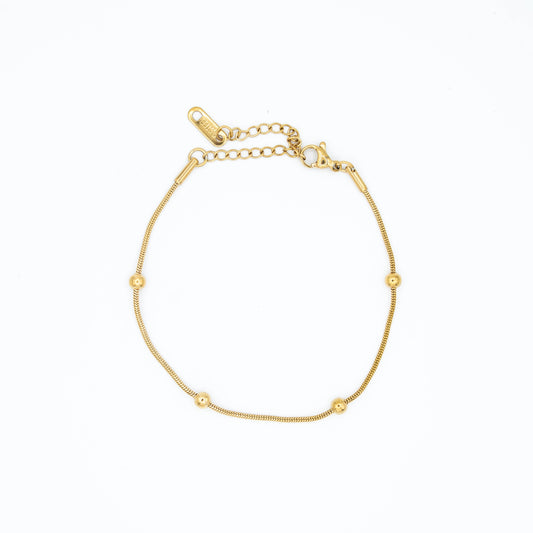 Minimalistische armband met bolletjes