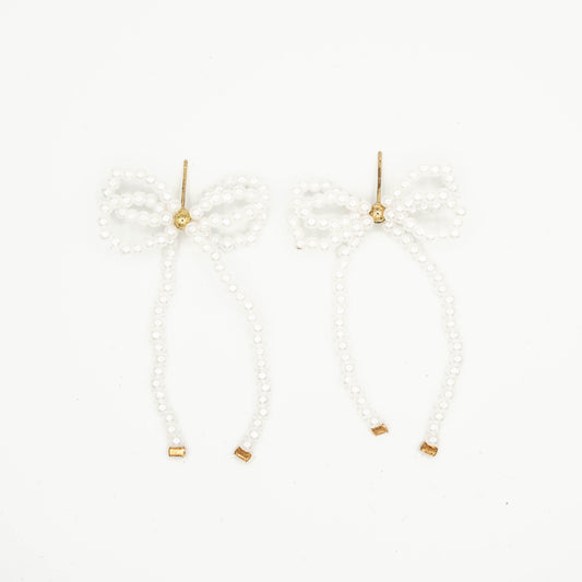 Twinkle bow oorbellen