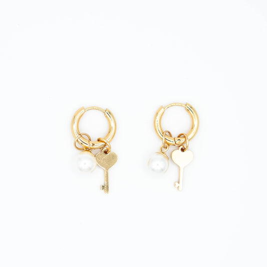 Secret love bedel oorbellen