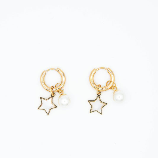 Secret star bedel oorbellen